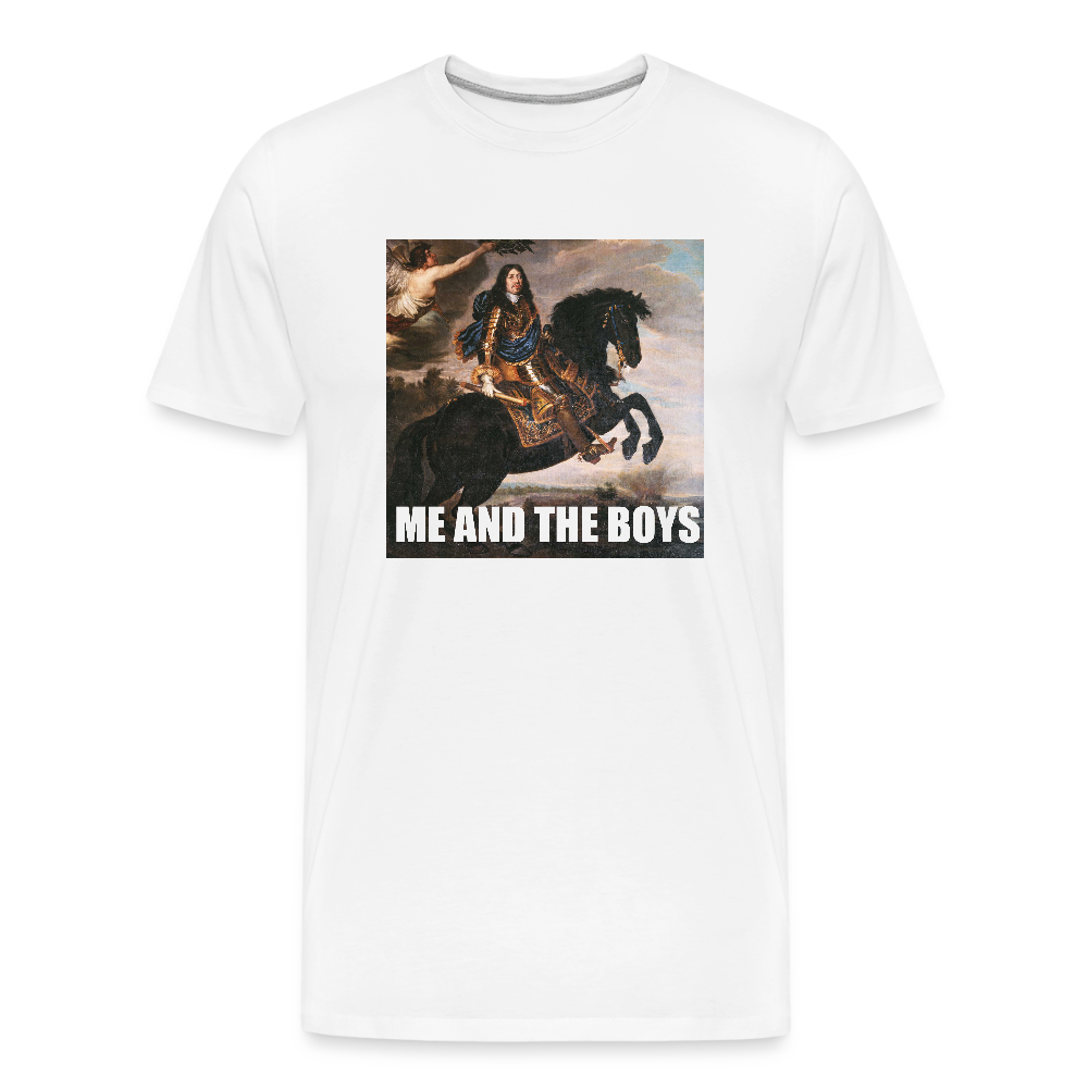 Karl X & boysen (ekologisk premium-T-shirt herr-edition) - vit