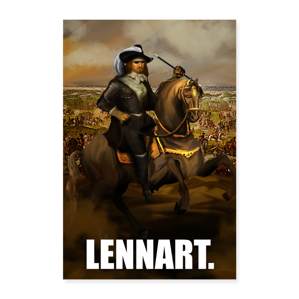 Lennart. Punkt. (Poster 40x60 cm) - vit