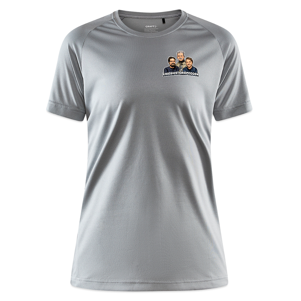 Åt helvete med Putin (tränings-T-shirt dam-edition) - vintagegrå
