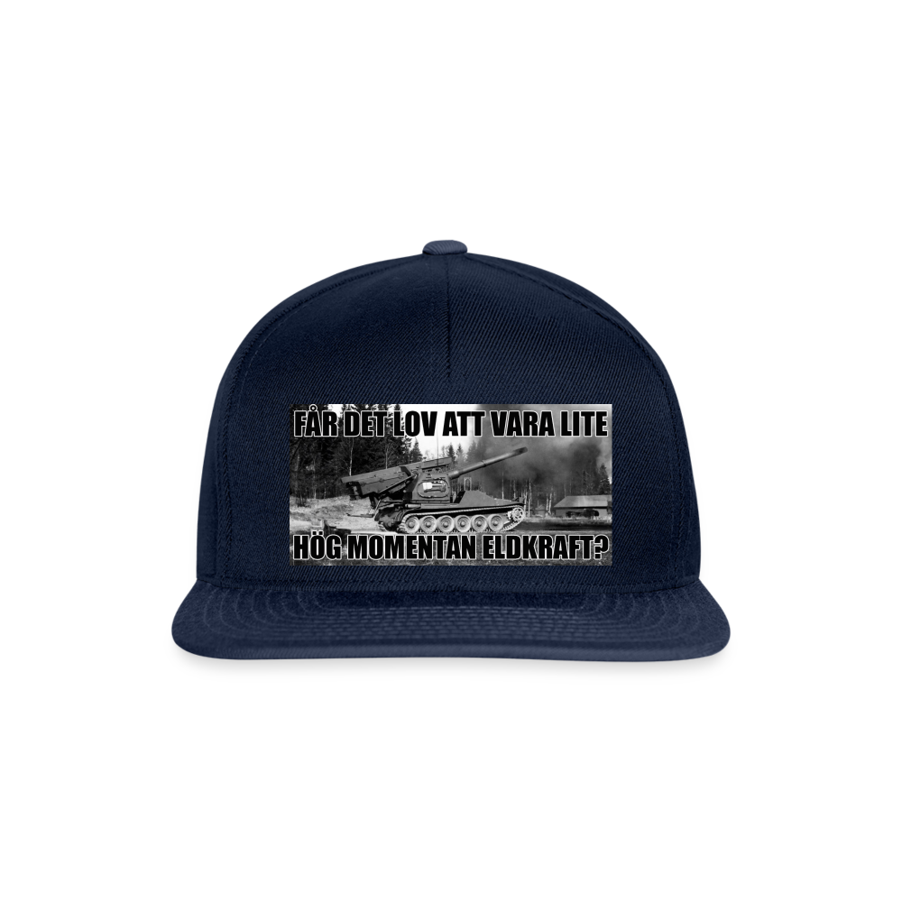 Får det lov att vara lite hög momentan eldkraft? – Bkan (Snapbackkeps-edition) - marinblå/marinblå