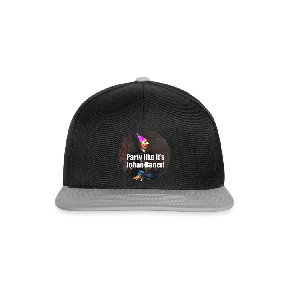 Party like it's Johan Banér! (Snapbackkeps-edition) - svart/grå