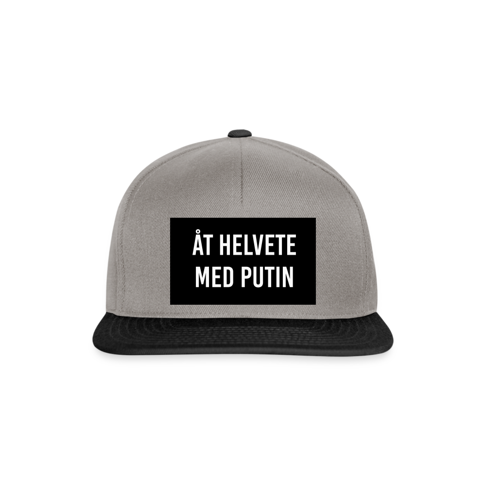 Åt helvete med Putin (Snapbackkeps-edition) - grafitgrå/svart