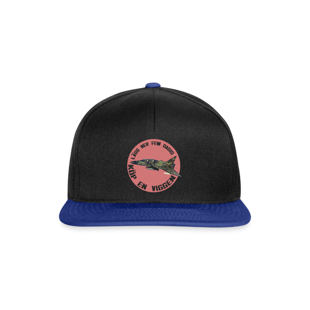 Lägg ner fem dagis - köp en Viggen (Snapbackkeps-edition) - svart/kungsblå