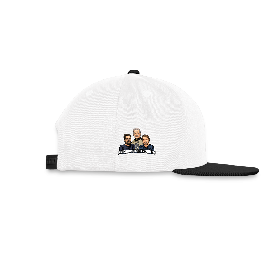 Välkommen in i min dödsmaracas! (Snapbackkeps-edition) - vit/svart
