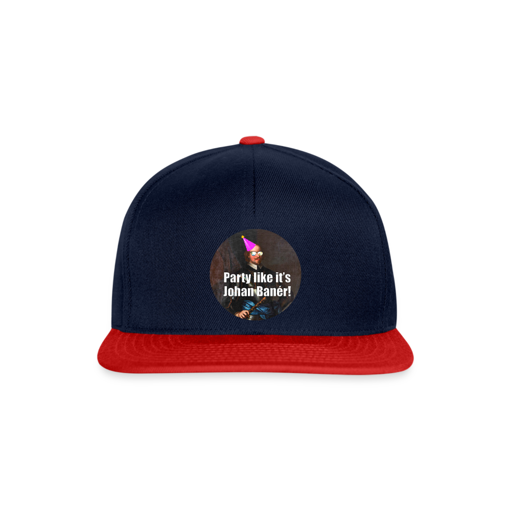 Party like it's Johan Banér! (Snapbackkeps-edition) - marinblå/röd