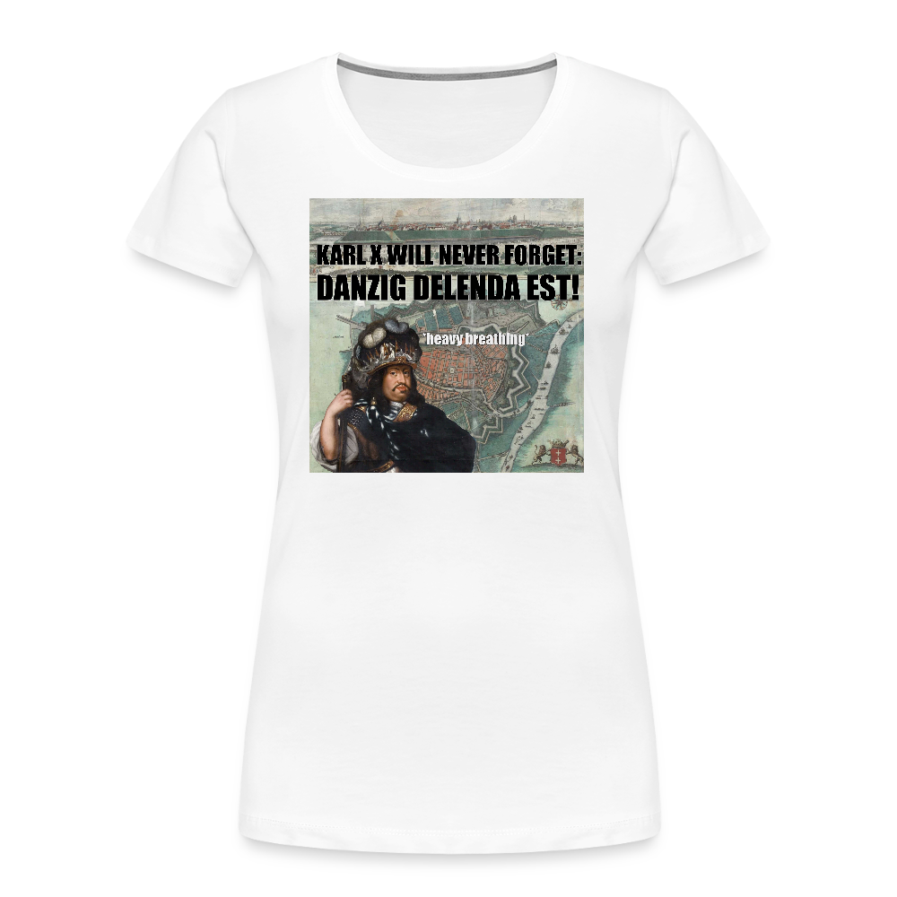 Danzig delenda est (ekologisk premium-T-shirt dam-edition) - vit