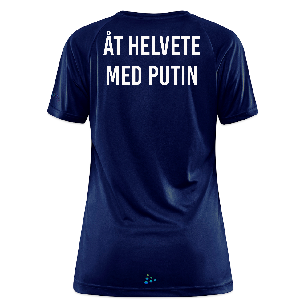 Åt helvete med Putin (tränings-T-shirt dam-edition) - mörk marinblå