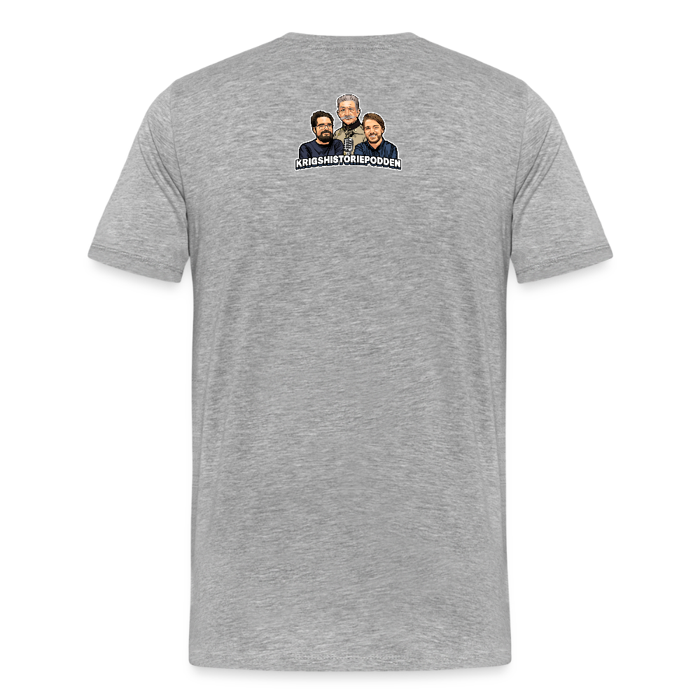 Danzig delenda est (ekologisk premium-T-shirt herr-edition) - gråmelerad