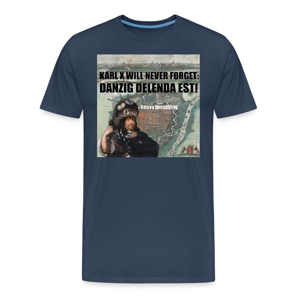 Danzig delenda est (ekologisk premium-T-shirt herr-edition) - marinblå