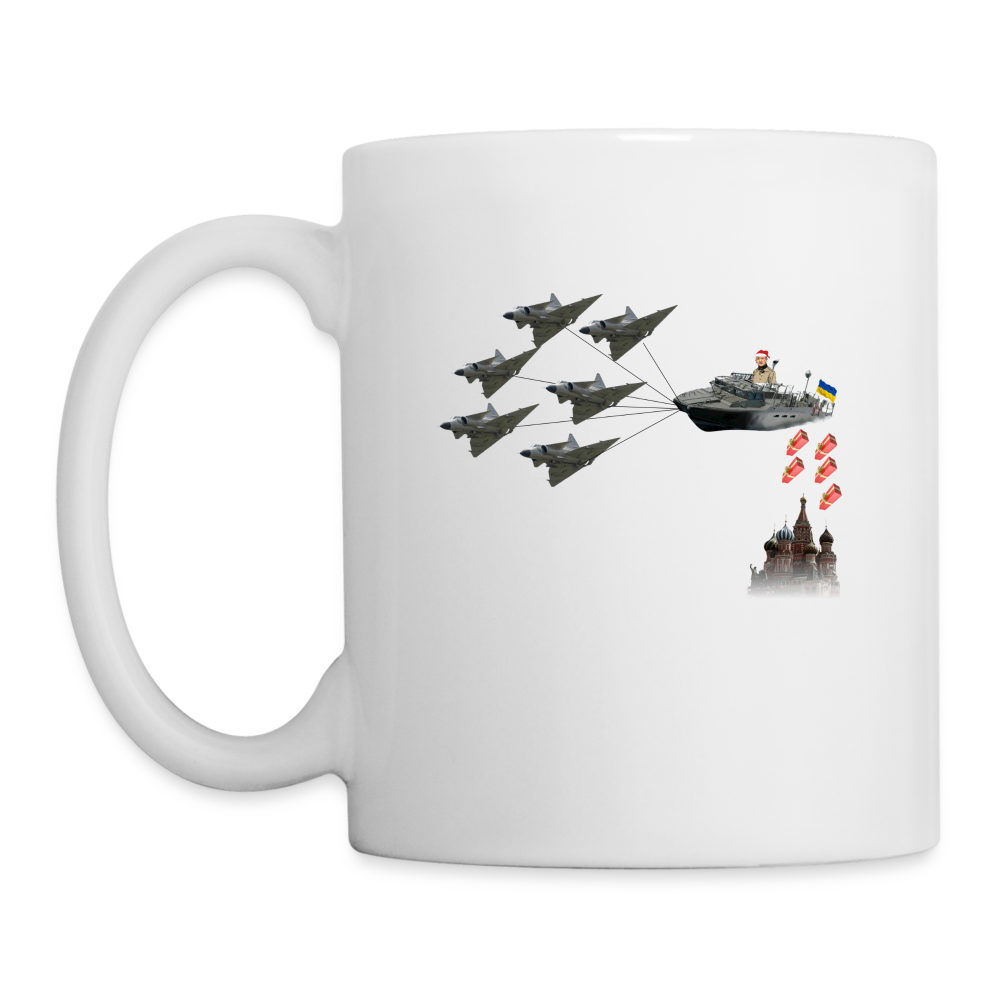 Sankt Conrad är Moskvas brandbombstomte (Mugg-edition) - vit