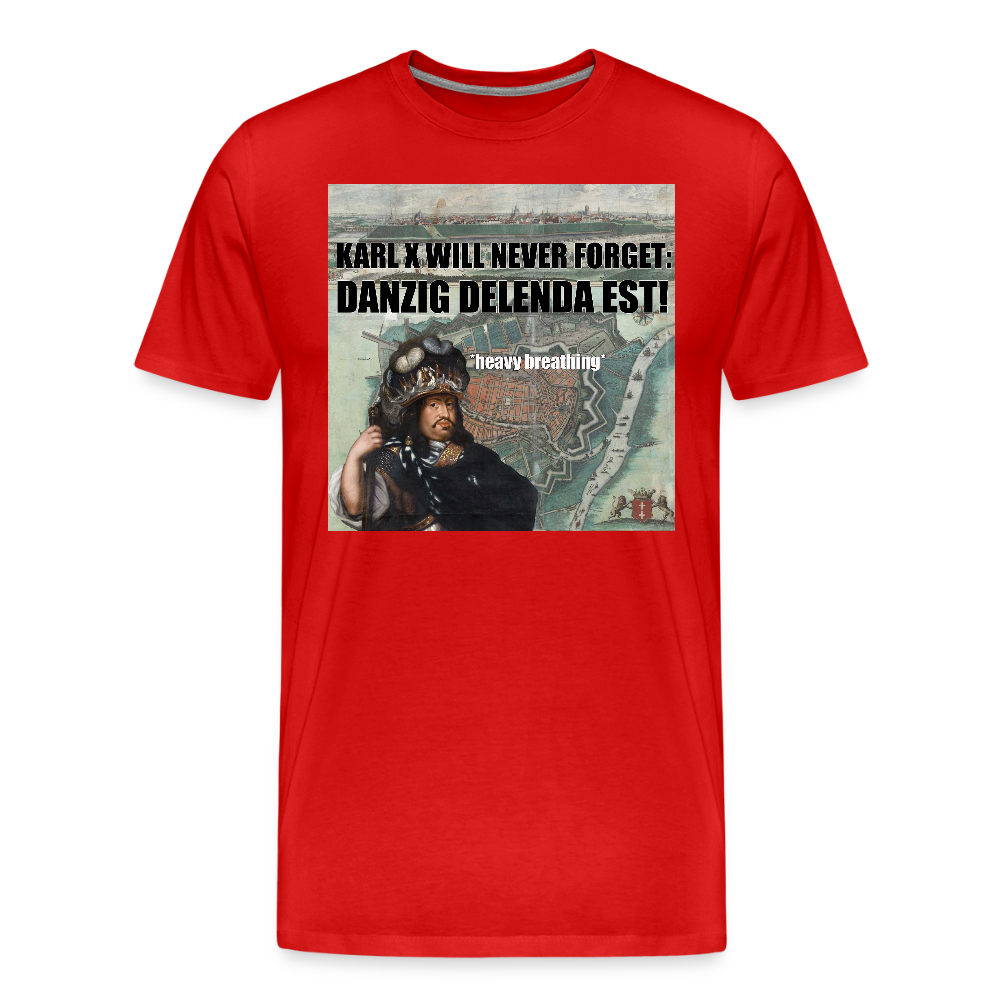Danzig delenda est (ekologisk premium-T-shirt herr-edition) - röd