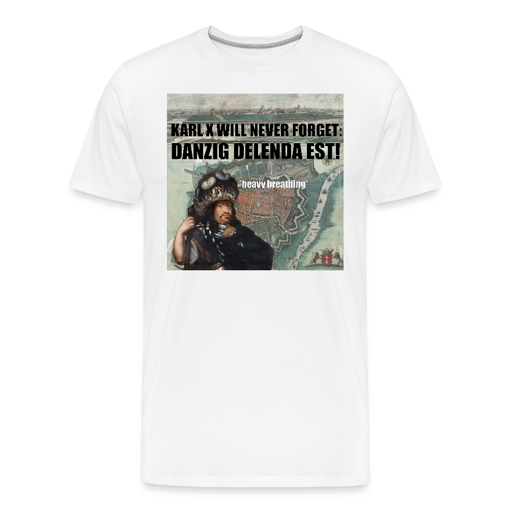 Danzig delenda est (ekologisk premium-T-shirt herr-edition) - vit