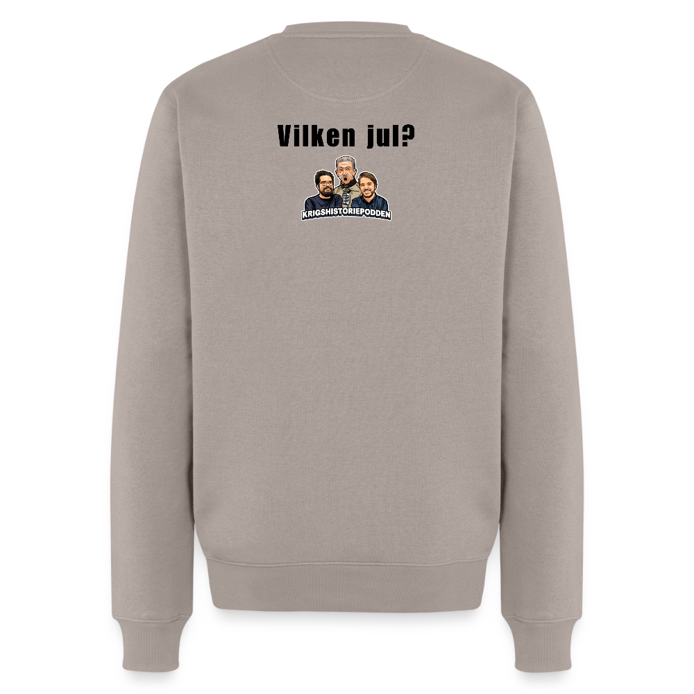 "Hemma till jul!" (premiumtröja herr-edition) - brungrå