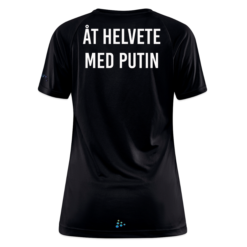 Åt helvete med Putin (tränings-T-shirt dam-edition) - svart