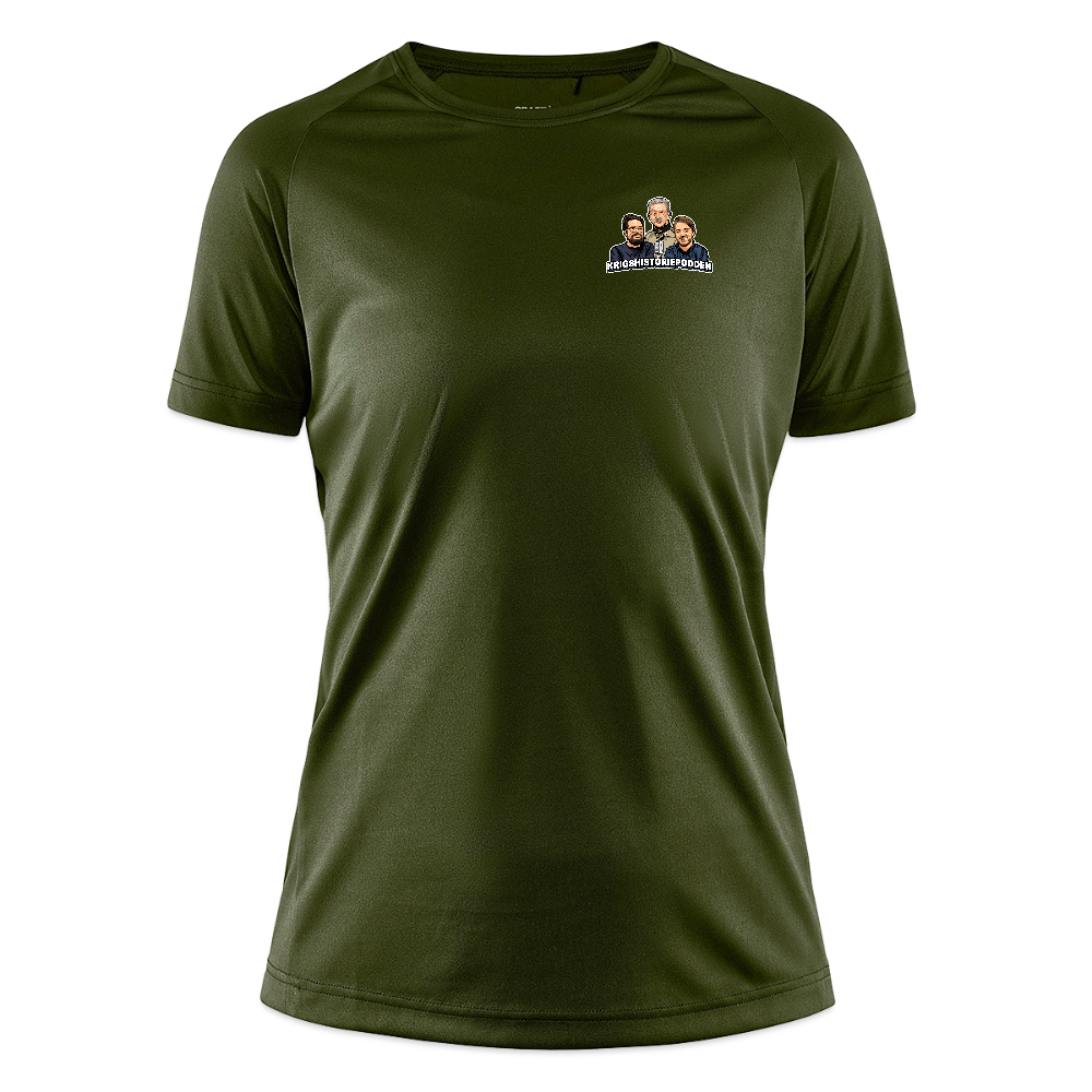 Lägg ner fem dagis - köp en Viggen (tränings-T-shirt dam) - mossgrön