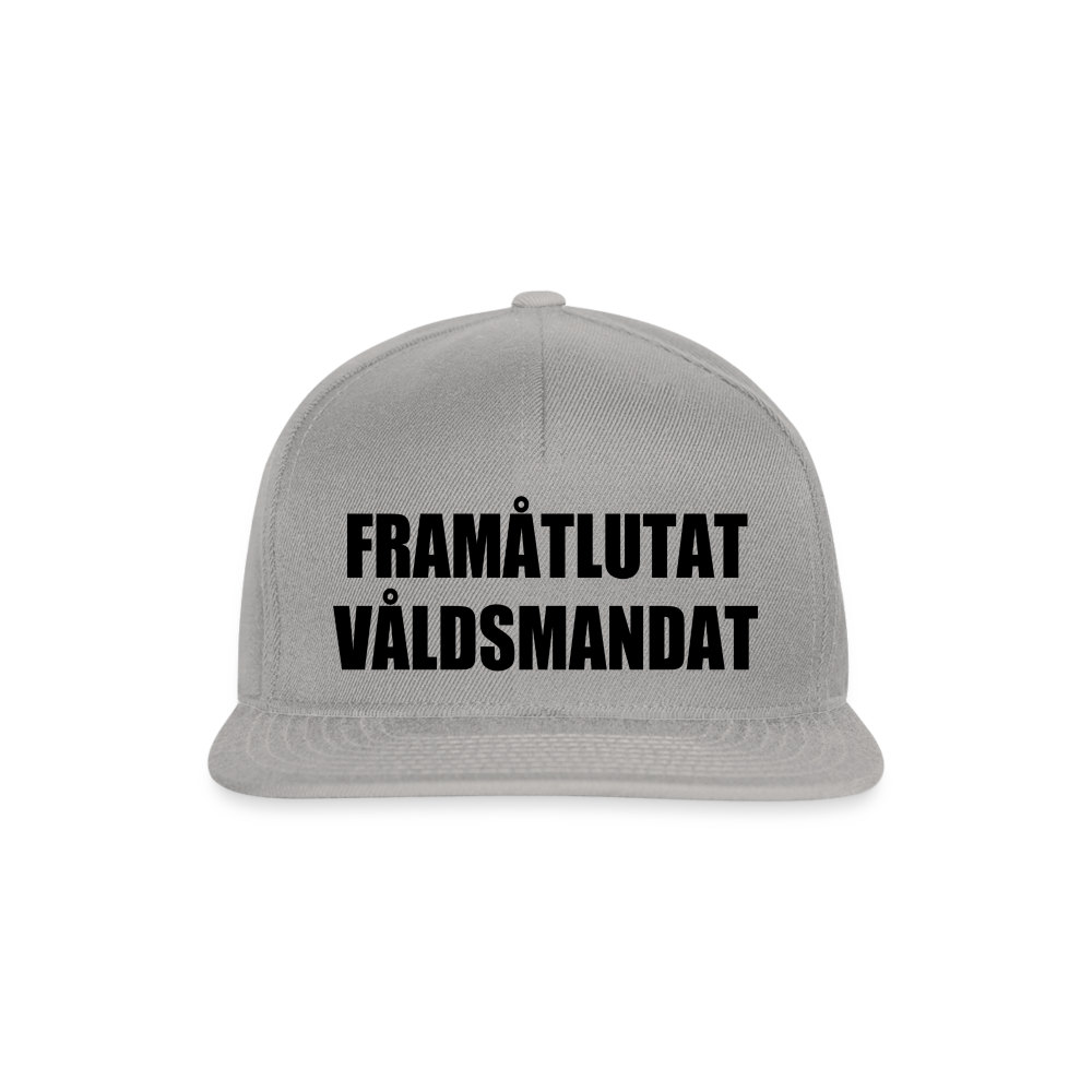 Framåtlutat våldsmandat (Snapbackkeps-edition) - grafitgrå/grafitgrå