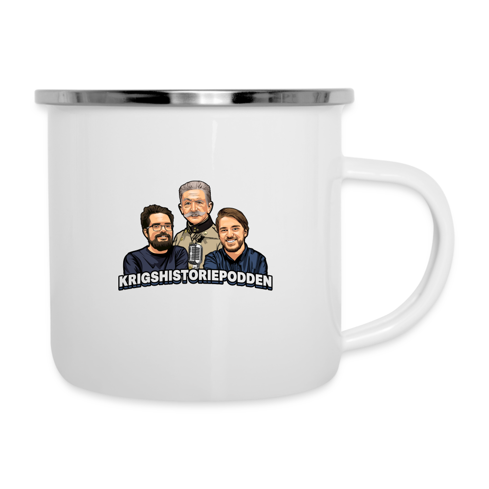 Varm saft-skalan (Emaljmugg-edition) - vit