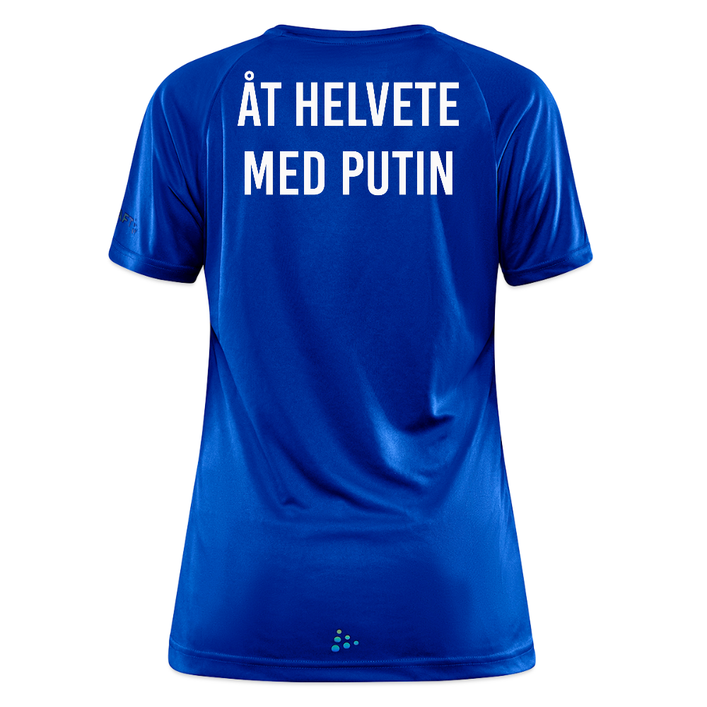 Åt helvete med Putin (tränings-T-shirt dam-edition) - kungsblå