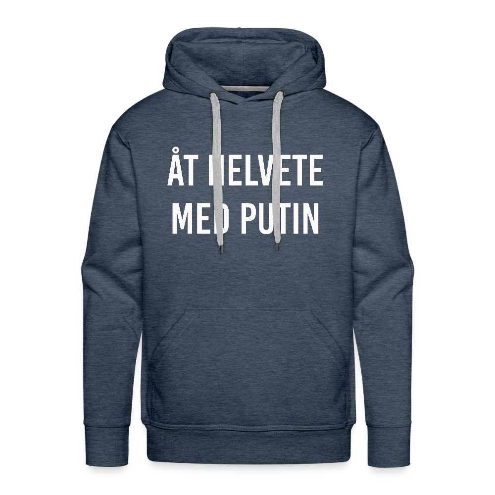 Åt helvete med Putin (Premiumluvtröja herr-edition) - jeansblå