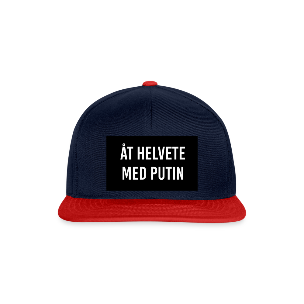 Åt helvete med Putin (Snapbackkeps-edition) - marinblå/röd