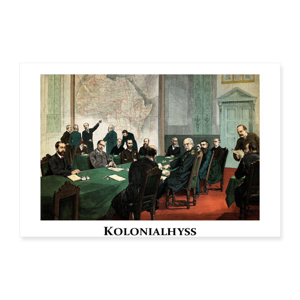 Kolonialhyss (Poster 60x40 cm) - vit