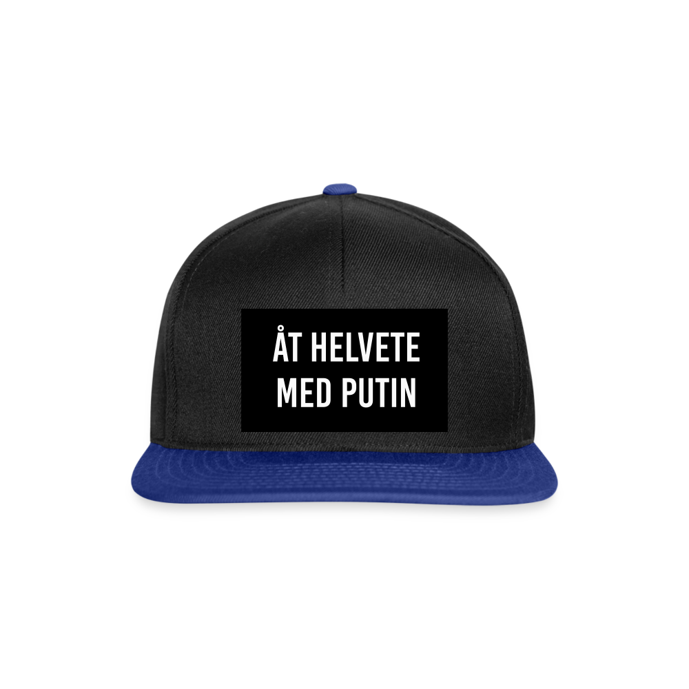 Åt helvete med Putin (Snapbackkeps-edition) - svart/kungsblå