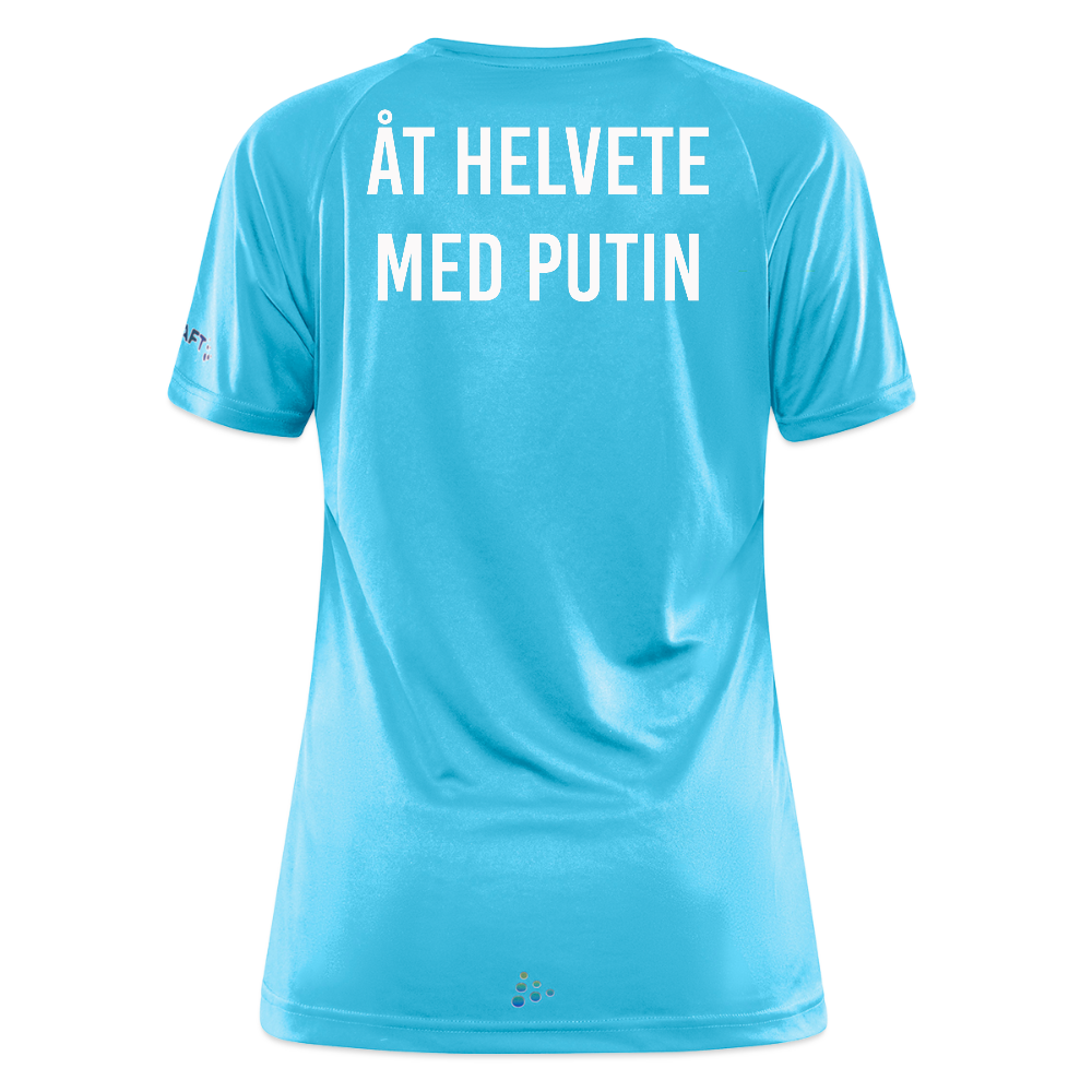 Åt helvete med Putin (tränings-T-shirt dam-edition) - hawaiiblå