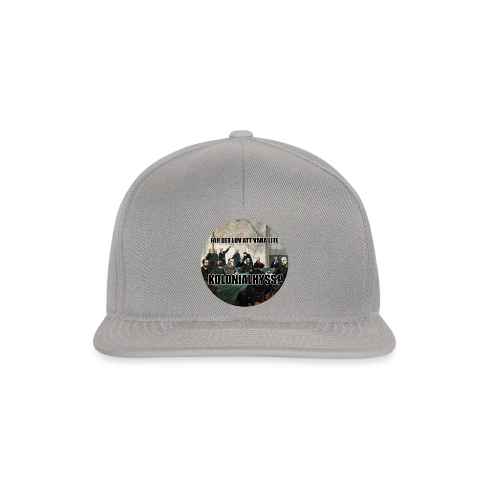 Får det lov att vara lite kolonialhyss? (Snapbackkeps-edition) - grafitgrå/grafitgrå