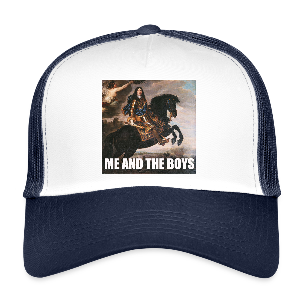 Karl X & boysen (truckerkeps-edition) - vit/marinblå