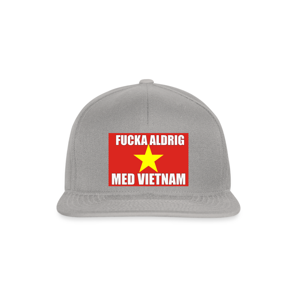 Fucka aldrig med Vietnam (Snapbackkeps-edition) - grafitgrå/grafitgrå