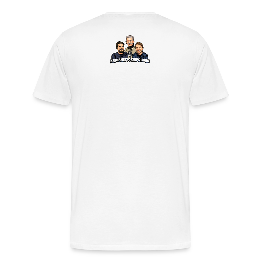 Danzig delenda est (ekologisk premium-T-shirt herr-edition) - vit
