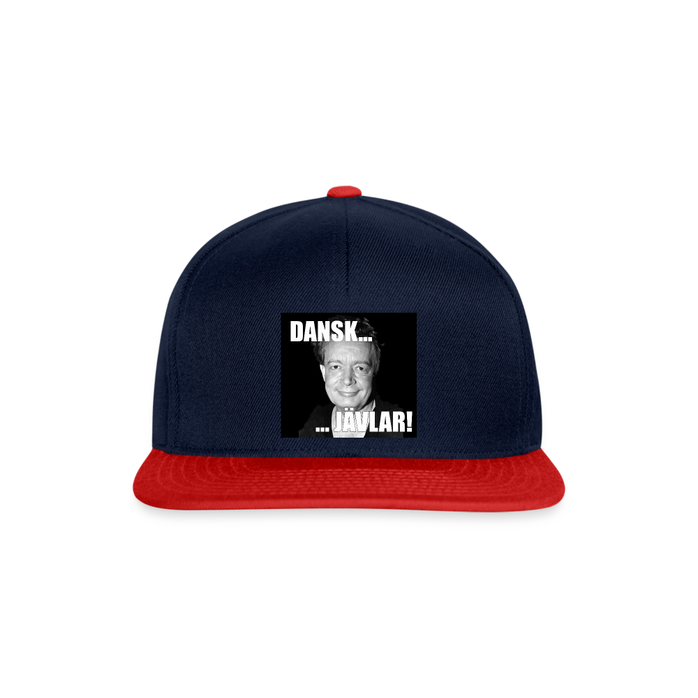 Danskjävlar (Snapbackkeps-edition) - marinblå/röd