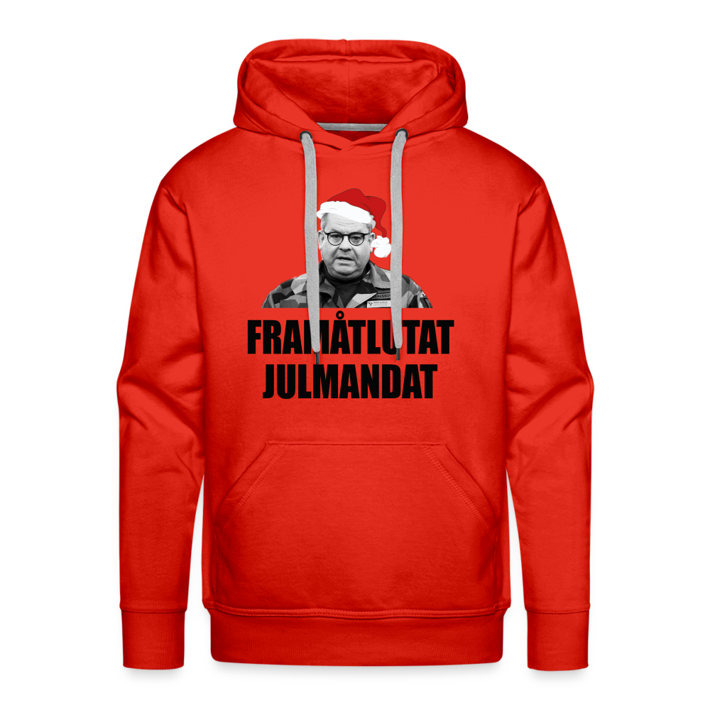 Frammåtlutat Julmandat (premiumluvtröja herr-edition) - röd