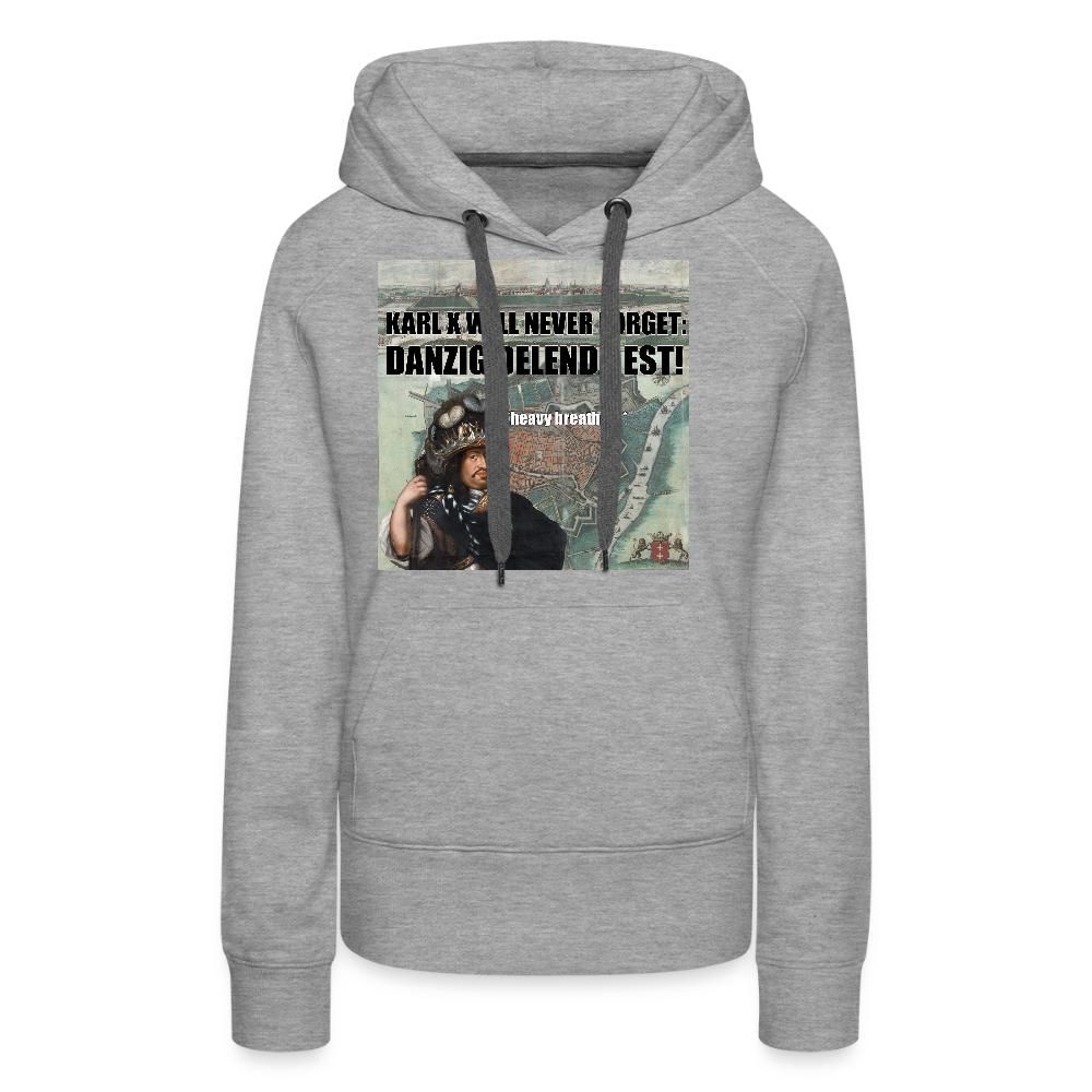 Danzig delenda est (Premiumluvtröja dam-edition) - gråmelerad