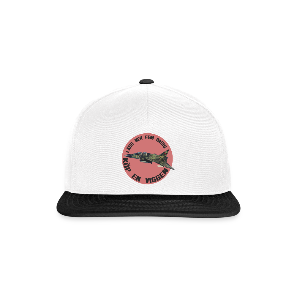 Lägg ner fem dagis - köp en Viggen (Snapbackkeps-edition) - vit/svart
