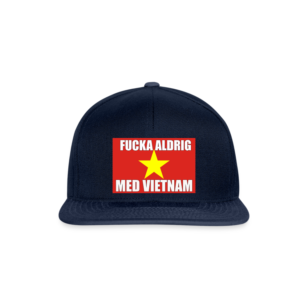 Fucka aldrig med Vietnam (Snapbackkeps-edition) - marinblå/marinblå
