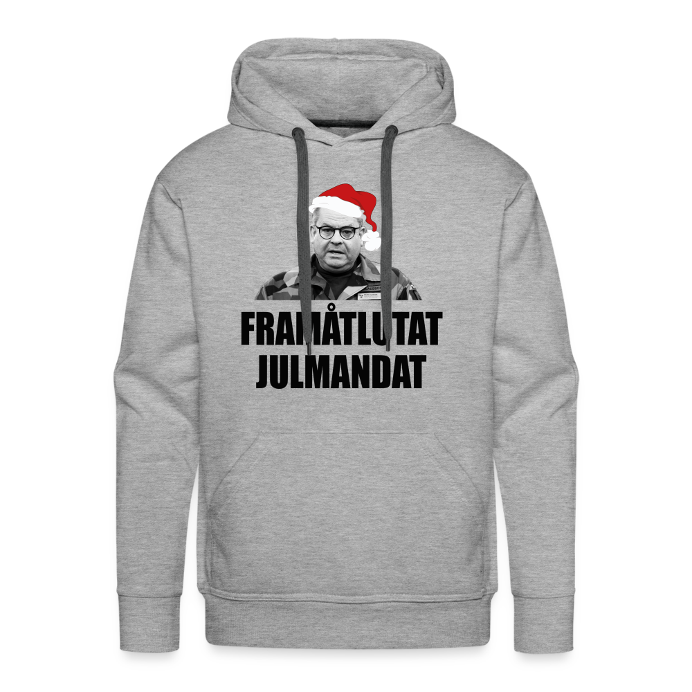 Frammåtlutat Julmandat (premiumluvtröja herr-edition) - gråmelerad