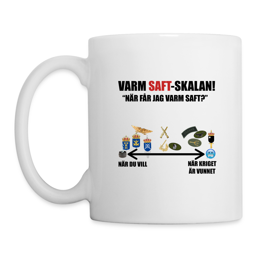 Varm saft-skalan! (Mugg-edition) - vit