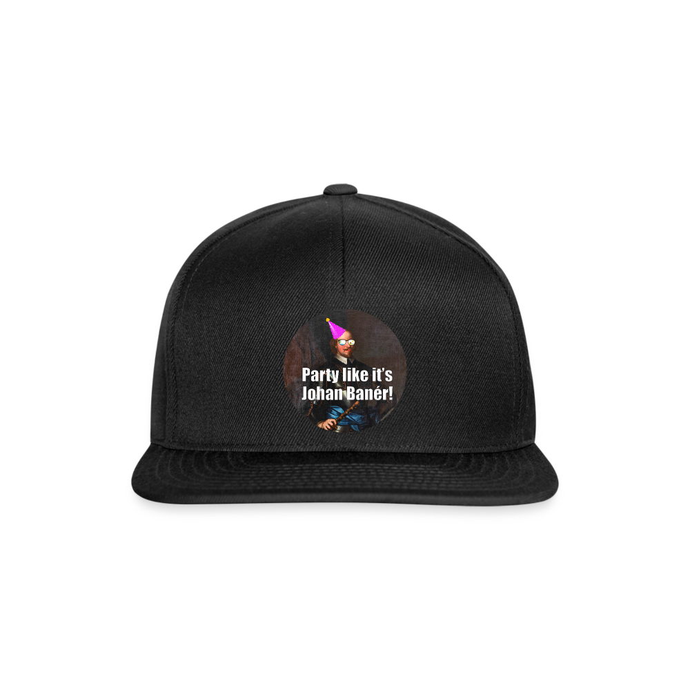 Party like it's Johan Banér! (Snapbackkeps-edition) - svart/svart
