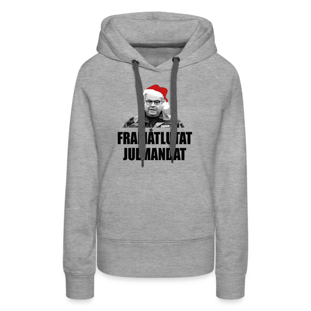 Framåtlutat julmandat (Premiumluvtröja dam-edition) - gråmelerad