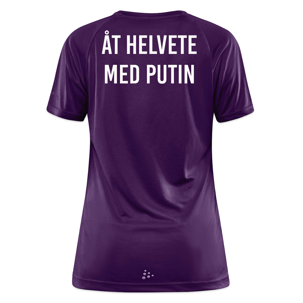 Åt helvete med Putin (tränings-T-shirt dam-edition) - lila
