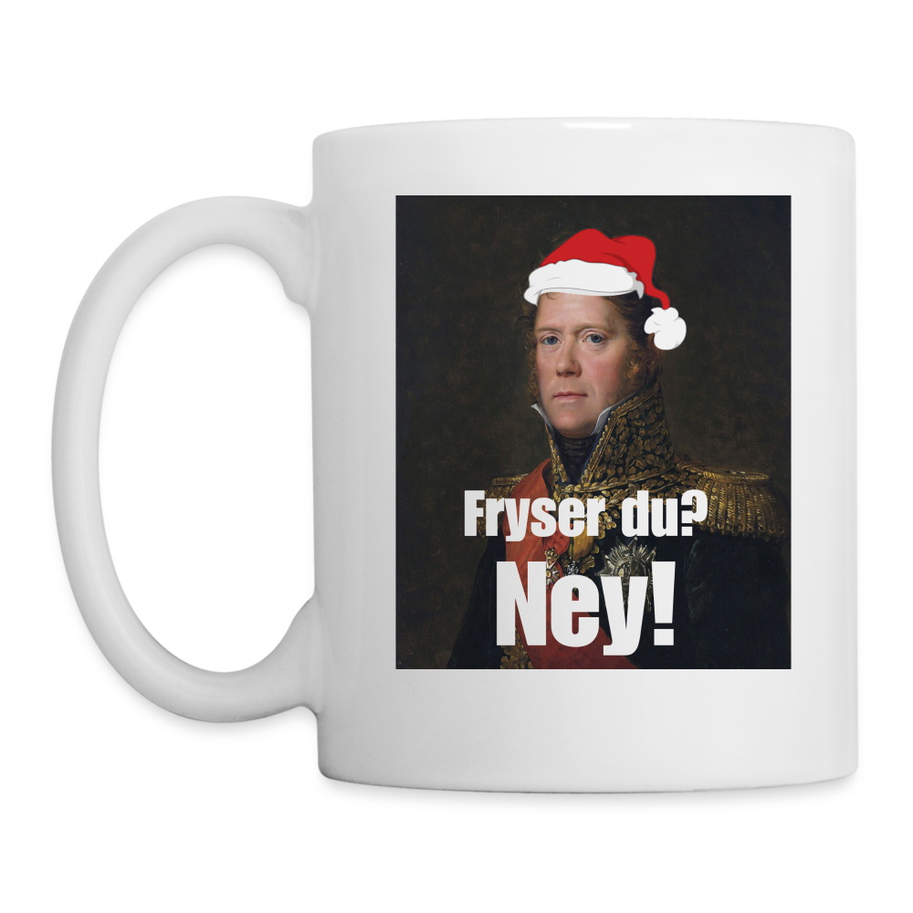 Michel Ney fryser aldrig! (mugg-edition) - vit