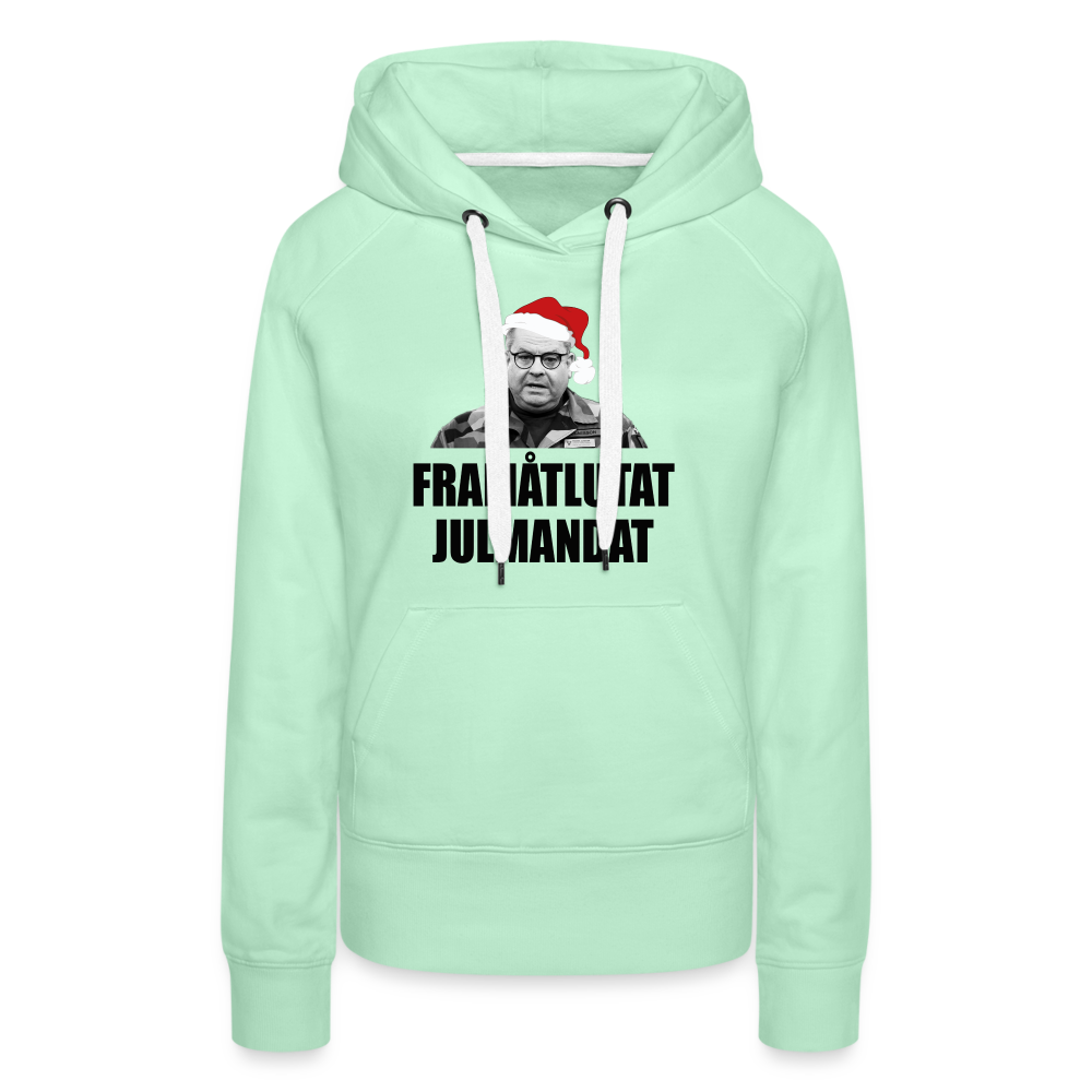 Framåtlutat julmandat (Premiumluvtröja dam-edition) - ljus mintgrön