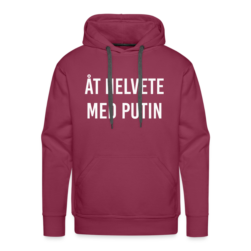 Åt helvete med Putin (Premiumluvtröja herr-edition) - bordeaux