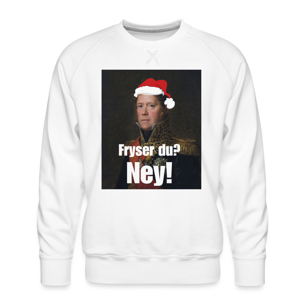 Michel Ney fryser aldrig! (Premiumtröja herr-edition) - vit