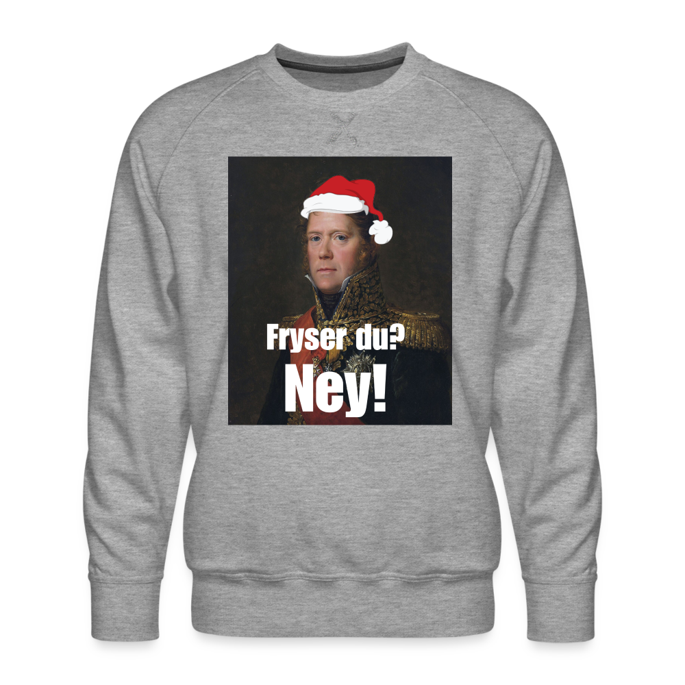 Michel Ney fryser aldrig! (Premiumtröja herr-edition) - gråmelerad