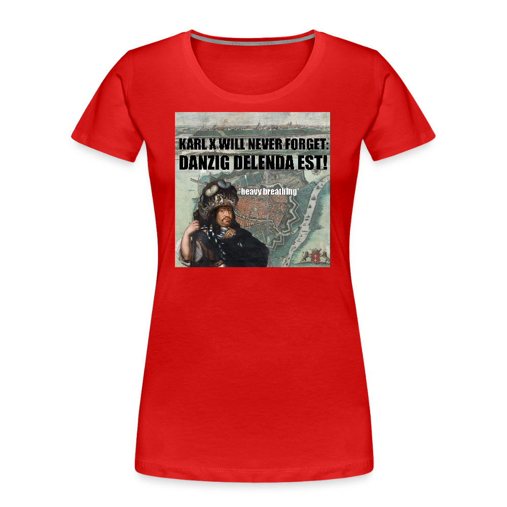 Danzig delenda est (ekologisk premium-T-shirt dam-edition) - röd