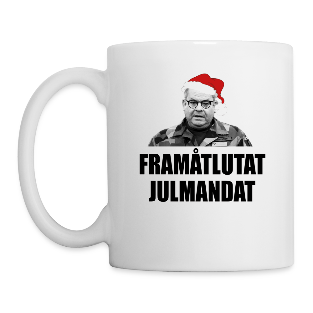 Framåtlutat Julmandat (Mugg-edition) - vit