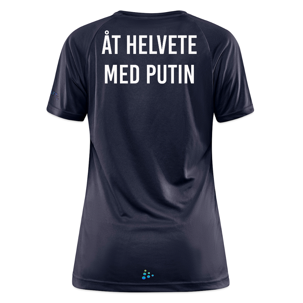 Åt helvete med Putin (tränings-T-shirt dam-edition) - mörkgrå