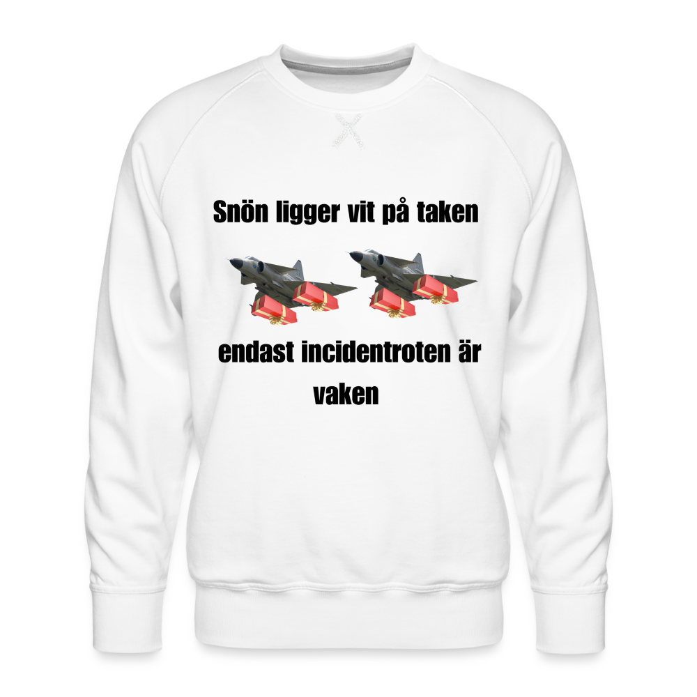 Snön ligger vit på taken (Premiumtröja herr-edition) - vit